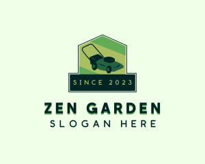 Lawn Mower Gardening logo design