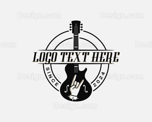 Guitar Rockstar Music Logo