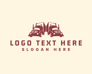 Cargo Truck Delivery Logo