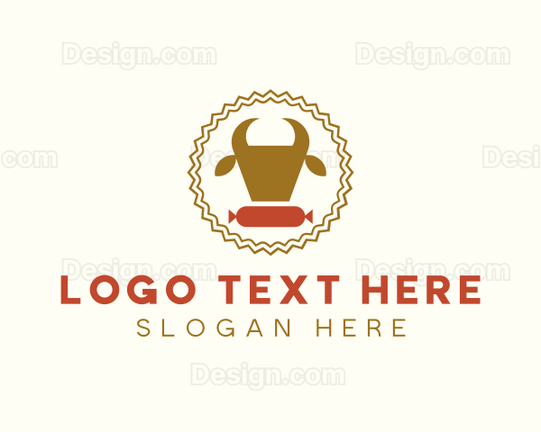 Cow Sausage Meat Logo