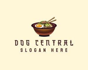 Korean Bibimbap Bowl Logo