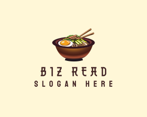 Korean Bibimbap Bowl logo design