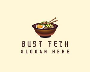 Korean Bibimbap Bowl logo design