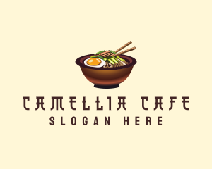 Korean Bibimbap Bowl logo design