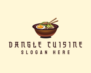 Korean Bibimbap Bowl logo design