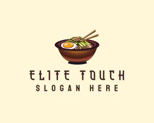 Korean Bibimbap Bowl logo design