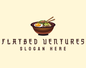 Korean Bibimbap Bowl logo design