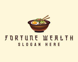 Korean Bibimbap Bowl logo design