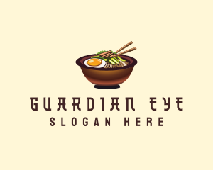 Korean Bibimbap Bowl logo design