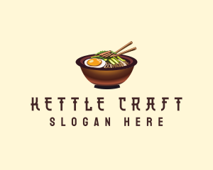 Korean Bibimbap Bowl logo design