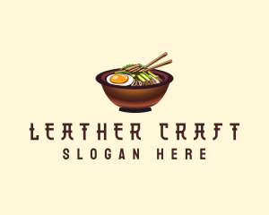 Korean Bibimbap Bowl logo design