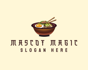 Korean Bibimbap Bowl logo design