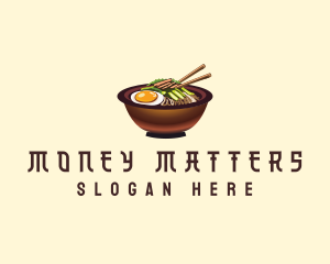 Korean Bibimbap Bowl logo design