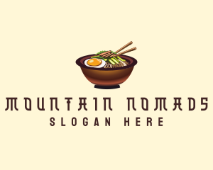 Korean Bibimbap Bowl logo design