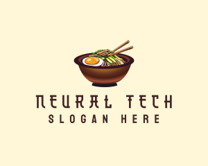 Korean Bibimbap Bowl logo design