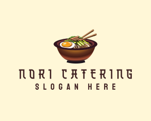 Korean Bibimbap Bowl logo design