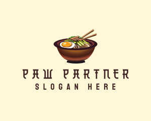 Korean Bibimbap Bowl logo design