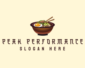 Korean Bibimbap Bowl logo design