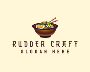 Korean Bibimbap Bowl logo design