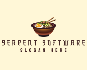 Korean Bibimbap Bowl logo design