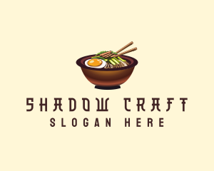 Korean Bibimbap Bowl logo design