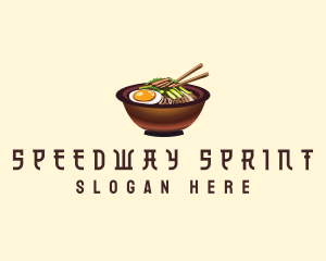 Korean Bibimbap Bowl logo design