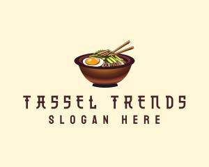 Korean Bibimbap Bowl logo design