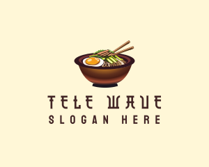 Korean Bibimbap Bowl logo design