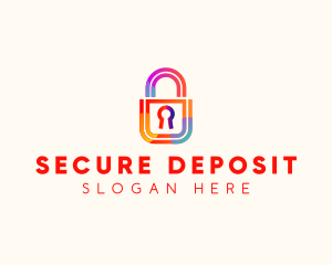 Security Padlock Technology logo design