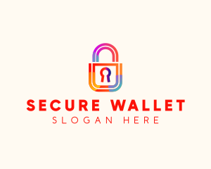 Security Padlock Technology logo design