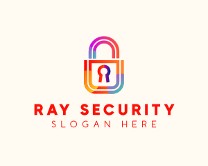 Security Padlock Technology logo design