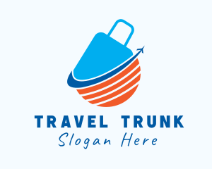 Travel Luggage Vacation logo design