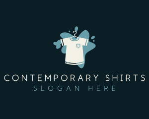 Shirt Cleaning Laundry logo design