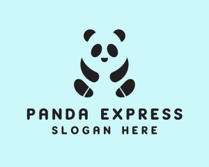 Black Panda Footwear logo design