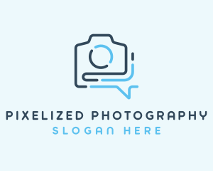 Minimalist Photography Chat  logo design