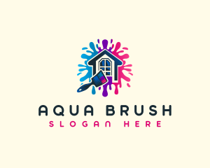 Paint Brush Renovation logo design