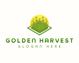 Corn Farm Crop logo design