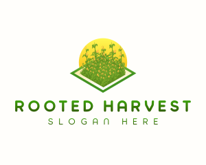 Corn Farm Crop logo design