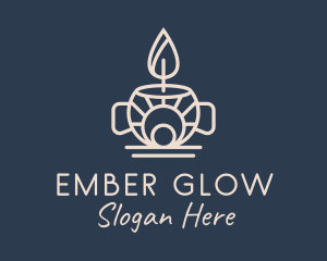 Spa Scented Candle  Logo