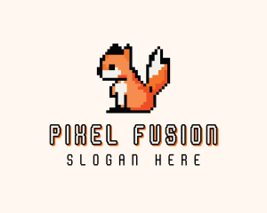 Arcade Fox Pixel logo design