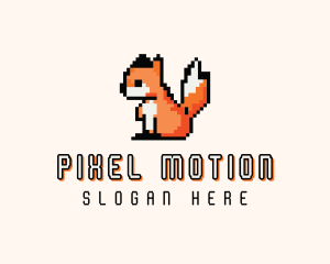 Arcade Fox Pixel logo design