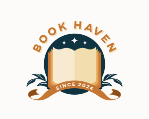 Book Literature Reading logo design