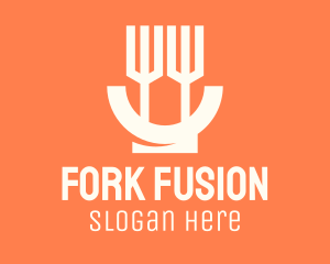 Fork Salad Bowl logo design