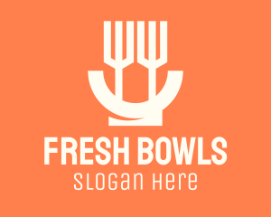 Fork Salad Bowl logo design