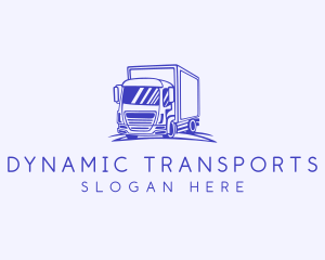 Delivery Trucking Transport logo design