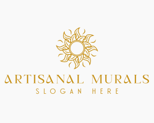 Artisanal Sun Petal logo design