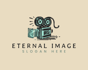 Vintage Camera Film Photography logo design