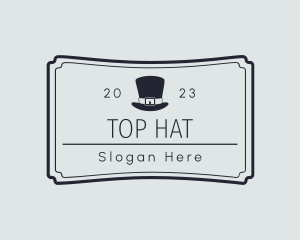 Masculine Top Hat Lifestyle logo design