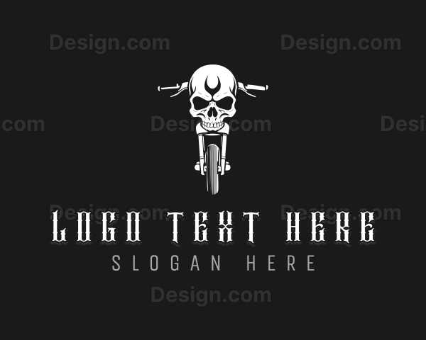 Skull Motorcycle Vehicle Logo