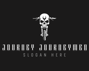 Skull Motorcycle Vehicle logo